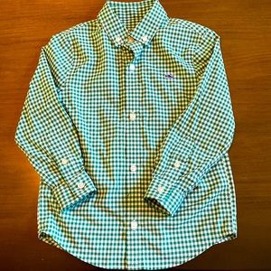 Boys Vineyard Vines gingham performance shirt